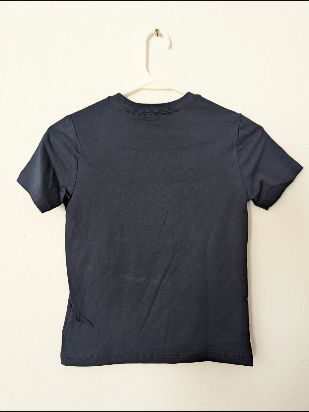 Ralph Lauren Navy Bear Graphic Tee with Red & Green Details
